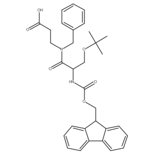3-[(2S)-N-benzyl-3-(tert-butoxy)-2-({[(9H-fluoren-9-yl)methoxy]carbonyl}amino)propanamido]propanoic acid Structure