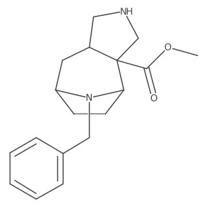methyl (8R)-11-benzyl-4,11-diazatricyclo[6.2.1.0,2,6]undecane-2-carboxylate结构式