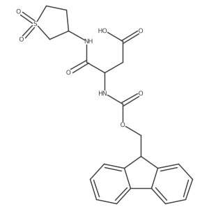 3-[(1,1-dioxo-1lambda6-thiolan-3-yl)carbamoyl]-3-({[(9H-fluoren-9-yl)methoxy]carbonyl}amino)propanoic acid Structure