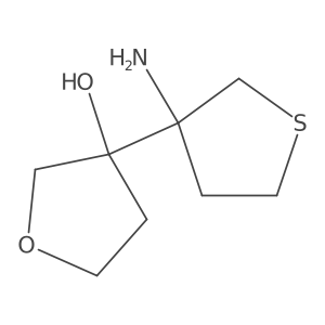 3-(3-Aminothiolan-3-yl)oxolan-3-ol Structure
