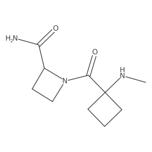 1-[1-(Methylamino)cyclobutanecarbonyl]azetidine-2-carboxamide Structure