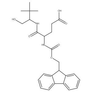 4-({[(9H-fluoren-9-yl)methoxy]carbonyl}amino)-4-[(1-hydroxy-3,3-dimethylbutan-2-yl)carbamoyl]butanoic acid结构式