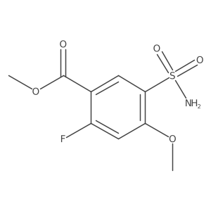 Methyl 2-fluoro-4-methoxy-5-sulfamoylbenzoate Structure
