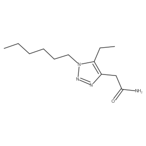 2-(5-ethyl-1-hexyl-1H-1,2,3-triazol-4-yl)acetamide Structure