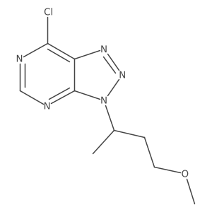 7-chloro-3-(4-methoxybutan-2-yl)-3H-[1,2,3]triazolo[4,5-d]pyrimidine Structure