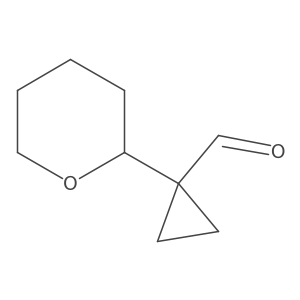 1-(Oxan-2-yl)cyclopropane-1-carbaldehyde Structure