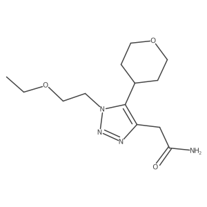 2-[1-(2-ethoxyethyl)-5-(oxan-4-yl)-1H-1,2,3-triazol-4-yl]acetamide结构式