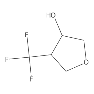 rac-(3R,4S)-4-(trifluoromethyl)oxolan-3-ol结构式