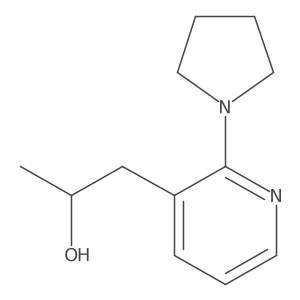 (2S)-1-[2-(pyrrolidin-1-yl)pyridin-3-yl]propan-2-ol结构式