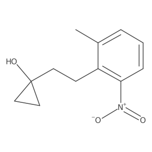 1-[2-(2-Methyl-6-nitrophenyl)ethyl]cyclopropan-1-ol Structure