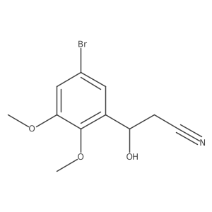 3-(5-Bromo-2,3-dimethoxyphenyl)-3-hydroxypropanenitrile结构式