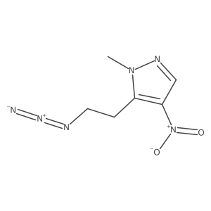 5-(2-azidoethyl)-1-methyl-4-nitro-1H-pyrazole结构式