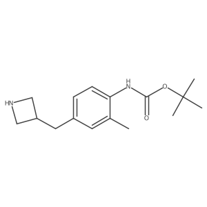 tert-butyl N-{4-[(azetidin-3-yl)methyl]-2-methylphenyl}carbamate Structure