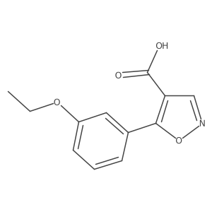 5-(3-Ethoxyphenyl)-1,2-oxazole-4-carboxylic acid Structure