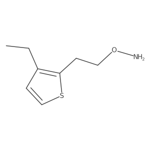 O-[2-(3-ethylthiophen-2-yl)ethyl]hydroxylamine Structure