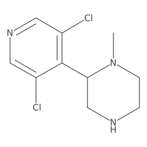 2-(3,5-Dichloropyridin-4-yl)-1-methylpiperazine Structure