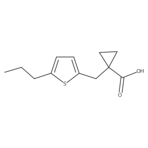1-[(5-Propylthiophen-2-yl)methyl]cyclopropane-1-carboxylic acid结构式