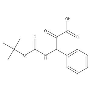3-{[(Tert-butoxy)carbonyl]amino}-2-oxo-3-phenylpropanoic acid Structure