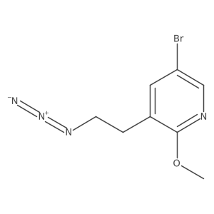 3-(2-Azidoethyl)-5-bromo-2-methoxypyridine Structure