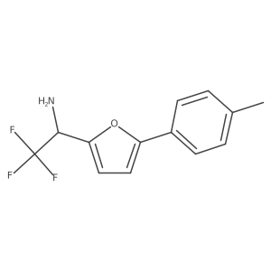 2,2,2-Trifluoro-1-[5-(4-methylphenyl)furan-2-yl]ethan-1-amine结构式