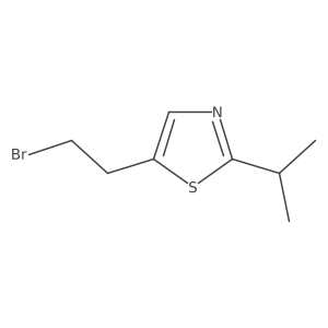 5-(2-Bromoethyl)-2-(propan-2-yl)-1,3-thiazole结构式