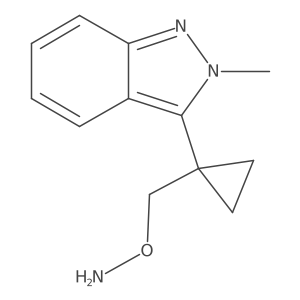 O-{[1-(2-methyl-2H-indazol-3-yl)cyclopropyl]methyl}hydroxylamine结构式