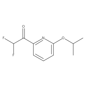 2,2-Difluoro-1-[6-(propan-2-yloxy)pyridin-2-yl]ethan-1-one结构式