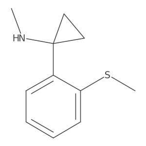 N-methyl-1-[2-(methylsulfanyl)phenyl]cyclopropan-1-amine结构式