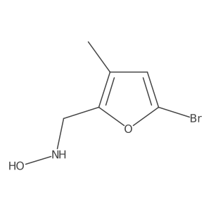N-[(5-bromo-3-methylfuran-2-yl)methyl]hydroxylamine Structure