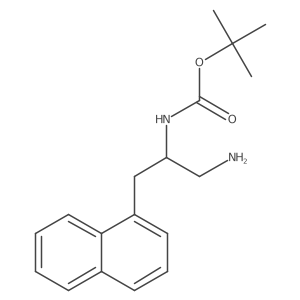 tert-butyl N-[1-amino-3-(naphthalen-1-yl)propan-2-yl]carbamate Structure