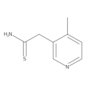 2-(4-Methylpyridin-3-yl)ethanethioamide结构式