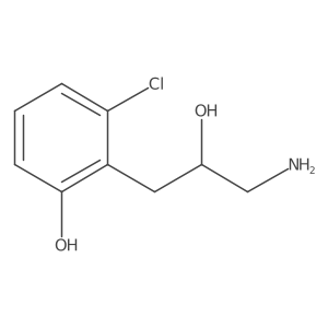 2-(3-Amino-2-hydroxypropyl)-3-chlorophenol Structure