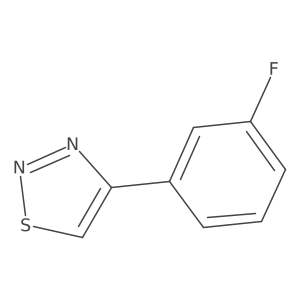 4-(3-Fluorophenyl)-1,2,3-thiadiazole结构式