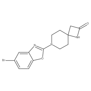 7-(5-Bromo-1,3-benzoxazol-2-yl)-1,7-diazaspiro[3.5]nonan-2-one结构式
