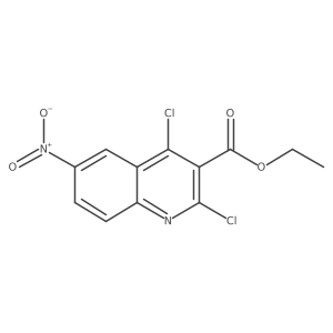 Ethyl 2,4-dichloro-6-nitroquinoline-3-carboxylate Structure