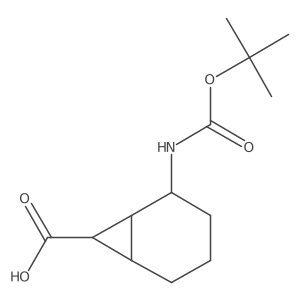 2-[(2-Methylpropan-2-yl)oxycarbonylamino]bicyclo[4.1.0]heptane-7-carboxylic acid Structure