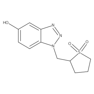 2-[(5-hydroxy-1H-1,2,3-benzotriazol-1-yl)methyl]-1lambda6-thiolane-1,1-dione结构式