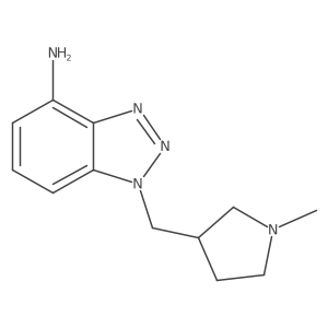 1-[(1-methylpyrrolidin-3-yl)methyl]-1H-1,2,3-benzotriazol-4-amine Structure