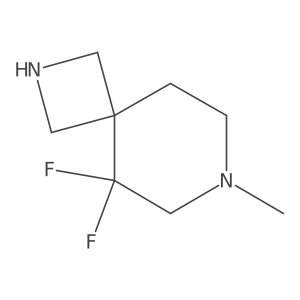 5,5-Difluoro-7-methyl-2,7-diazaspiro[3.5]nonane结构式