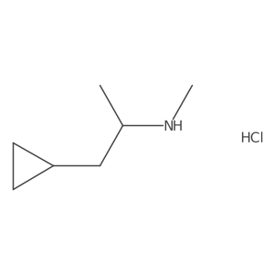 1-Cyclopropyl-N-methylpropan-2-amine;hydrochloride Structure