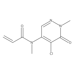 N-(5-chloro-1-methyl-6-oxo-1,6-dihydropyridazin-4-yl)-N-methylprop-2-enamide Structure