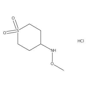 N-Methoxy-1,1-dioxothian-4-amine;hydrochloride结构式