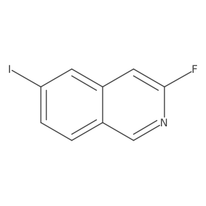 3-Fluoro-6-iodoisoquinoline结构式