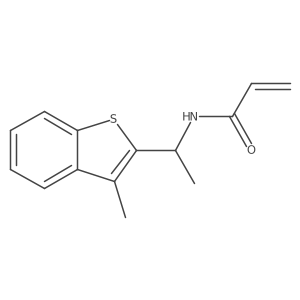 N-[(1R)-1-(3-Methyl-1-benzothiophen-2-yl)ethyl]prop-2-enamide Structure
