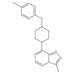 5-Chloro-2-[(1-{3-methyl-[1,2,4]triazolo[4,3-a]pyrazin-8-yl}piperidin-4-yl)oxy]pyrimidine Structure