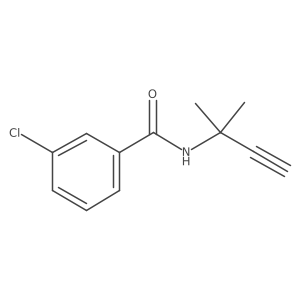 N-(1,1-dimethylpropynyl)3-chlorobenzamide Structure