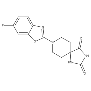 8-(6-Fluoro-1,3-benzoxazol-2-yl)-1,3,8-triazaspiro[4.5]decane-2,4-dione Structure