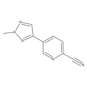 5-(2-Methyl-2H-1,2,3-triazol-4-yl)-2-pyridinecarbonitrile Structure