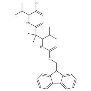 (2S)-2-[3-({[(9H-fluoren-9-yl)methoxy]carbonyl}amino)-2,2,4-trimethylpentanamido]-3-methylbutanoic acid结构式