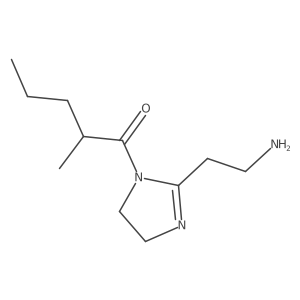 1-[2-(2-aminoethyl)-4,5-dihydro-1H-imidazol-1-yl]-2-methylpentan-1-one Structure